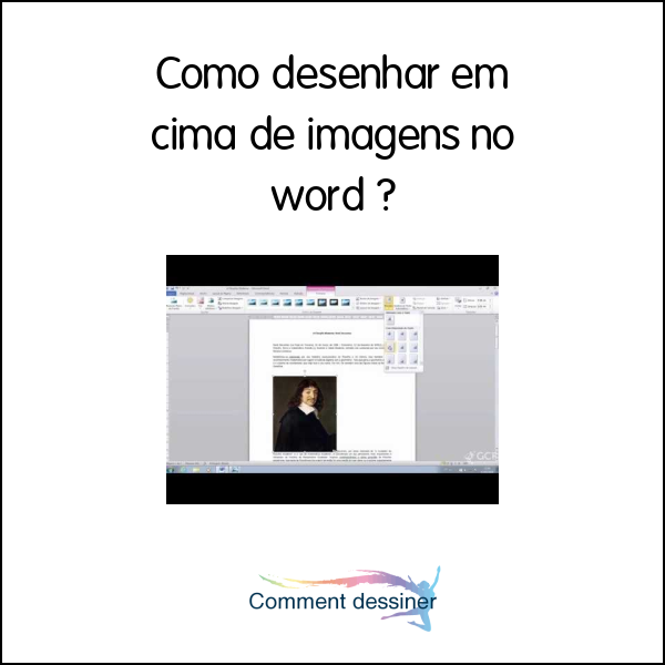 Como desenhar em cima de imagens no word